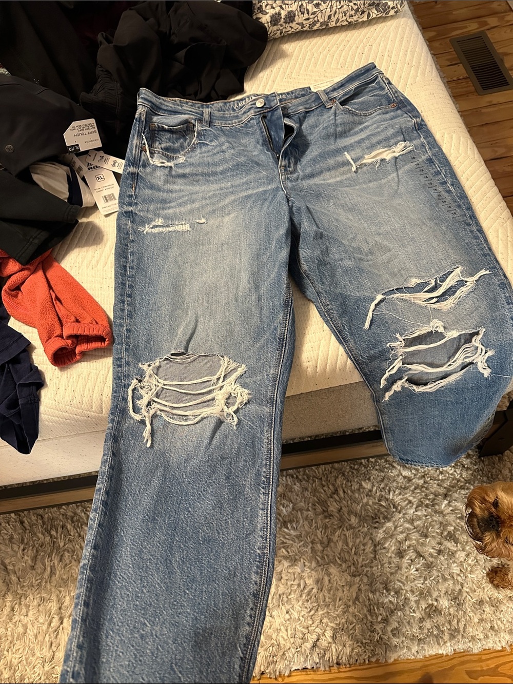 Distressed High-Rise Light Blue Women’s Jeans